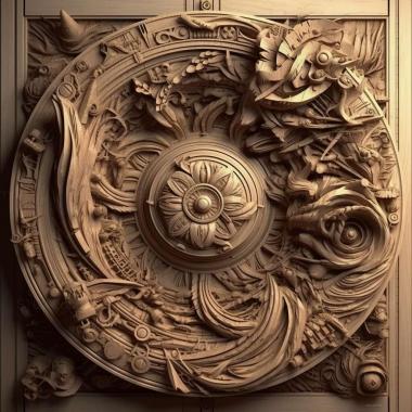 Patterns and decorations stl chaos 1 3d model
